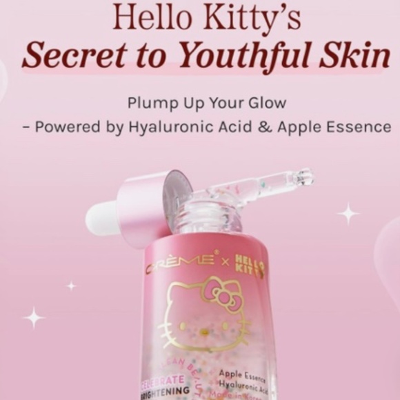 HELLO KITTY X CREME BRIGHTENING SERUM KLEAN BEAUTY APPLE ESSENCE - Picture 2 of 5